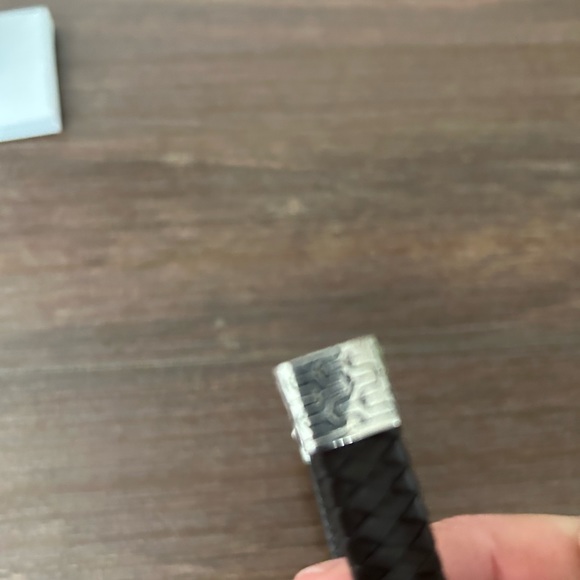 Silver leather bracelet - Picture 7 of 12